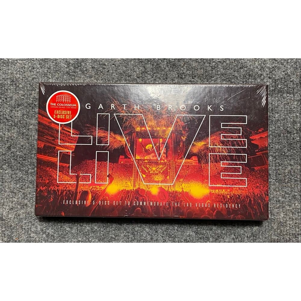 GARTH BROOKS DOUBLE LIVE- 5-DISC SET - THE LAS VEGAS RESIDENCY - SEALED